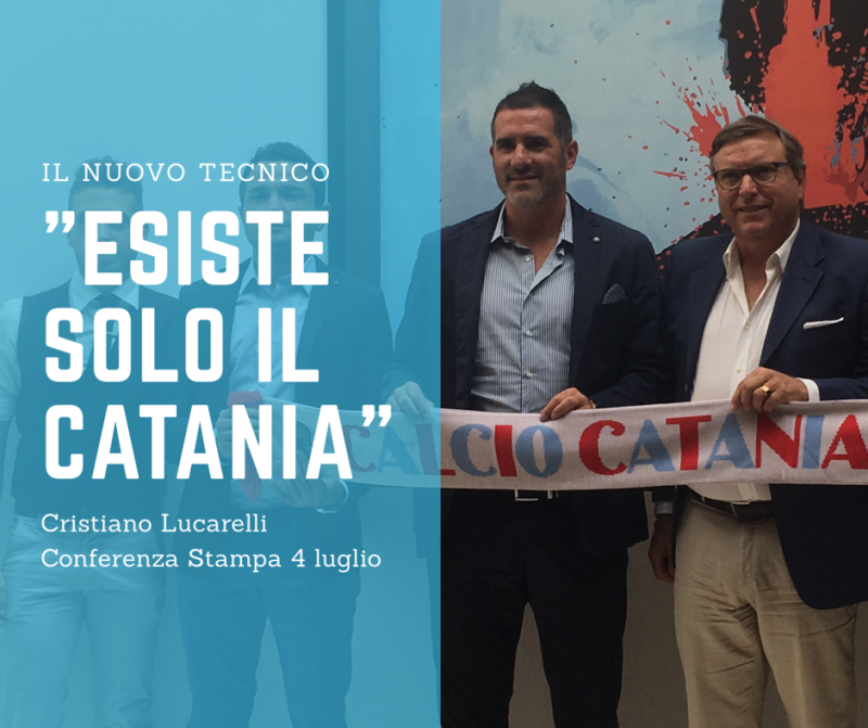 Il Catania è già di Lucarelli: “Siamo una squadra, lotteremo”. E c’è anche il premio da Guinness…