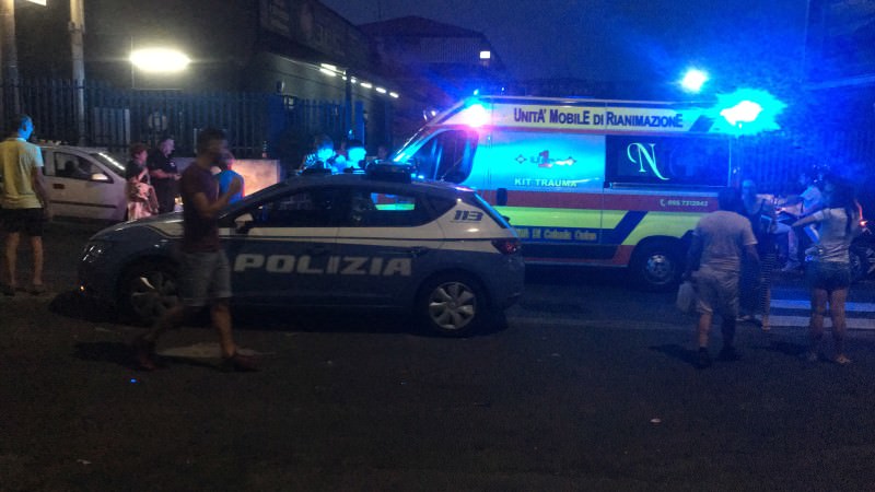Catania, brutto incidente in via Galermo: due feriti