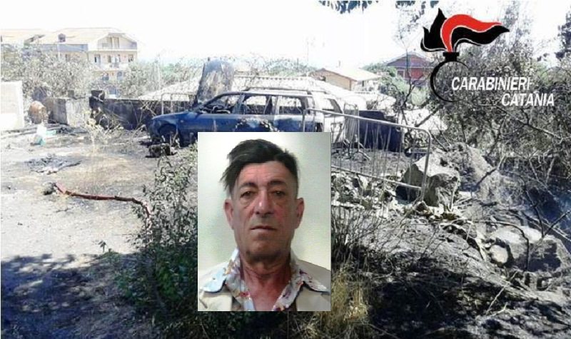 Gli levano la casa, lui si vendica bruciando l’abitazione e l’area circostante