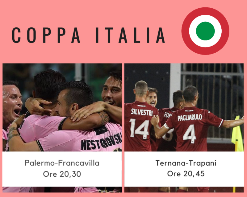 Coppa Italia, stasera debutta il Palermo. Trapani a Terni: PROBABILI FORMAZIONI