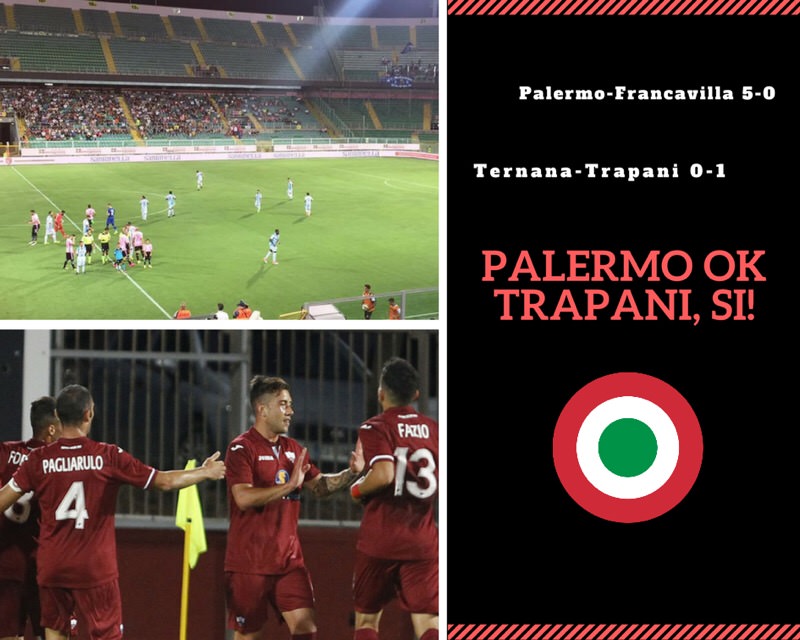 Coppa Italia: pokerissimo Palermo sul Francavilla, che impresa del Trapani!