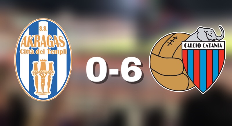 Akragas-Catania 0-6: gli etnei travolgono gli agrigentini. RIVIVI LA DIRETTA