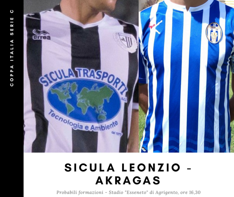 La Coppa Italia Serie C continua: oggi Leonzio-Akragas. PROBABILI FORMAZIONI