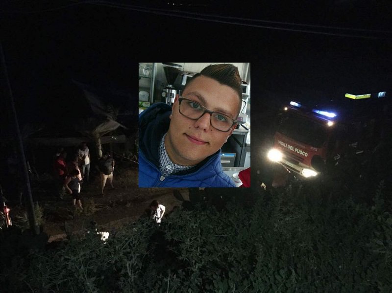 Perde il controllo dell’auto e precipita in un burrone: 20enne muore sul colpo