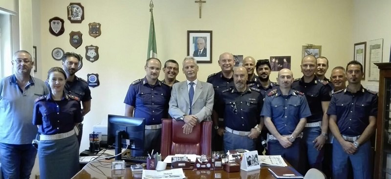 Questore di Agrigento in visita alla Polstrada