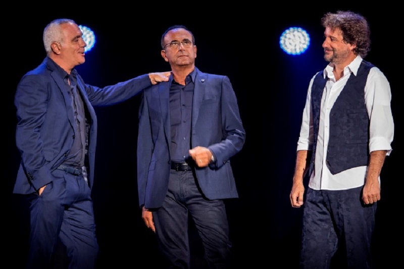 Panariello, Conti e Pieraccioni insieme sul palco: grande successo a Taormina