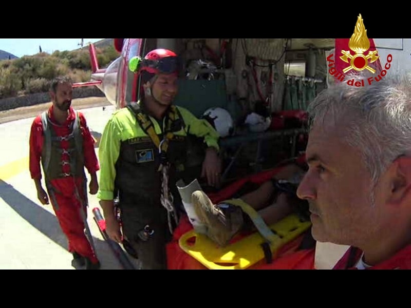Salvata turista a Salina: intervento miracoloso dei Vigili del fuoco