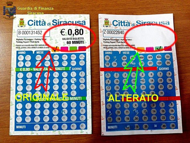 “Gratta e sosta” contraffatti: denunciato parcheggiatore abusivo