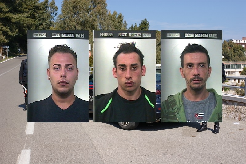 Tre pusher in manette, 4 assuntori segnalati e 200 grammi di hashish sequestrati