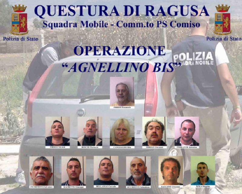 Traffico di droga, si conclude l’operazione “Agnellino”: scattano 13 arresti nel ragusano – FOTO e NOMI