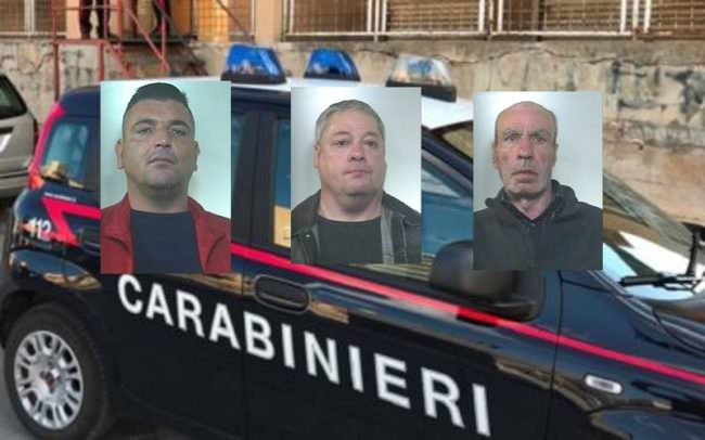 Dall’estorsione, alle armi, alle minacce: in manette tre malviventi per tre distinti reati