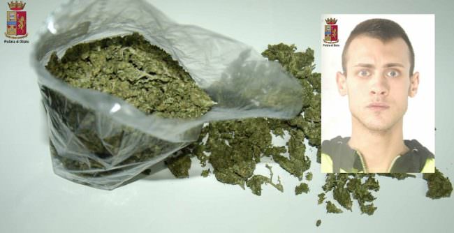 Via vai nella sua abitazione insospettisce i poliziotti: in manette 21enne per spaccio di marijuana