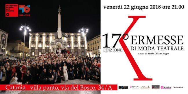 XVII Kermesse di Moda Teatrale posticipata al 22 giugno