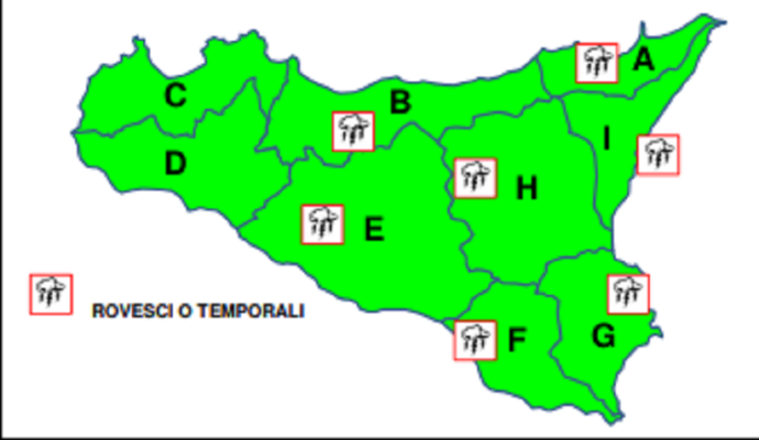 Ancora maltempo in Sicilia, in arrivo temporali e temperature autunnali a Catania, Siracusa e Ragusa