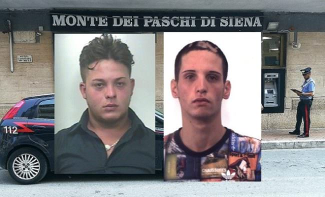 Rapina alla banca Monte dei Paschi di Siena, in manette i due autori. Bottino da 38 mila euro