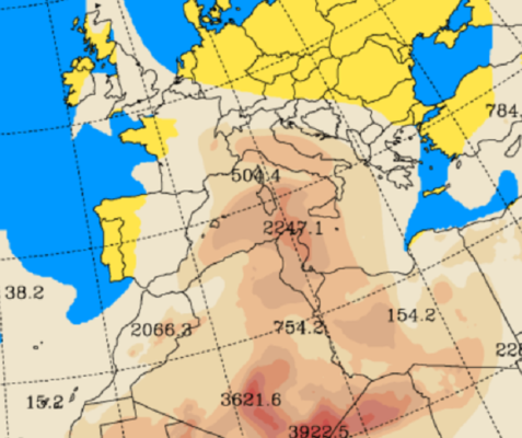 Dall’Africa in arrivo caldo e sabbia rossa: estate sempre più calda Dall’Africa in arrivo caldo e sabbia rossa: estate sempre più calda