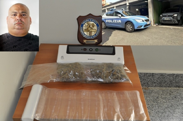Marijuana nascosta in casa e auto rubata in garage: arrestato pluripregiudicato acese