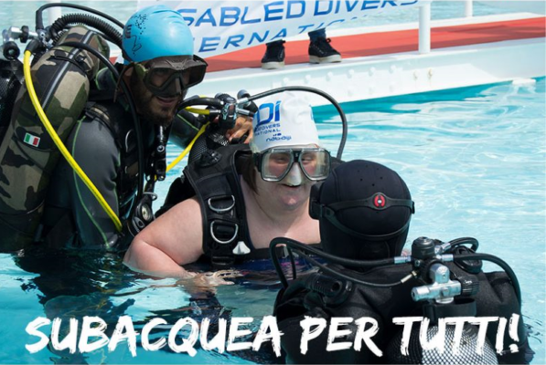 Subacquea e disabilità, all’ospedale Cannizzaro prove di immersione con il “No Barrier Tour”