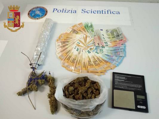 Oltre 170 grammi di cannabis e 2.300 euro in contanti: in manette 36enne