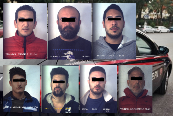 Spaccio di droga, rapine e ricettazione con aiuto mafia: smantellata organizzazione criminale – FOTO e NOMI