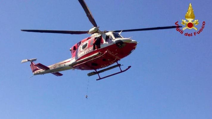 Escursionista si ferisce durante una gita: salvata dai vigili del fuoco in elicottero