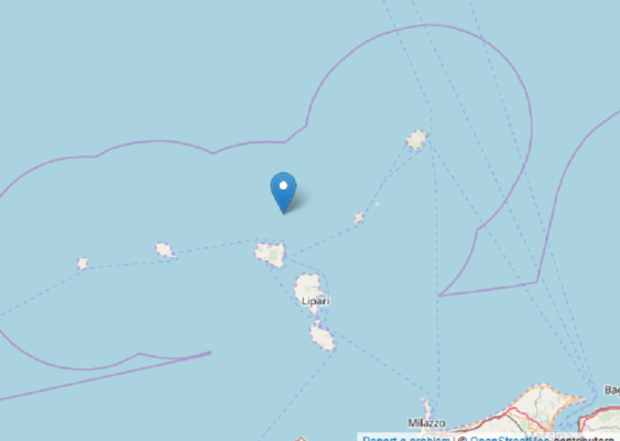 Tremano le Isole Eolie: avvertito terremoto di magnitudo 3.5