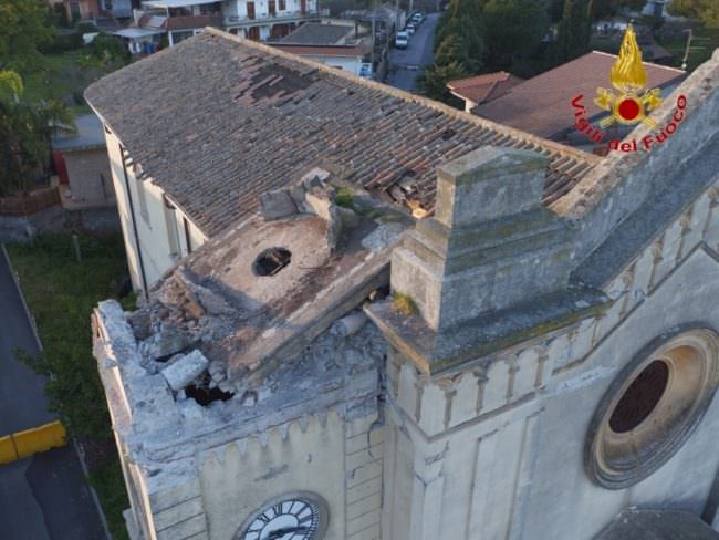 Sisma di Santo Stefano: sopralluogo dei vigli del fuoco a Pennisi – FOTO e VIDEO