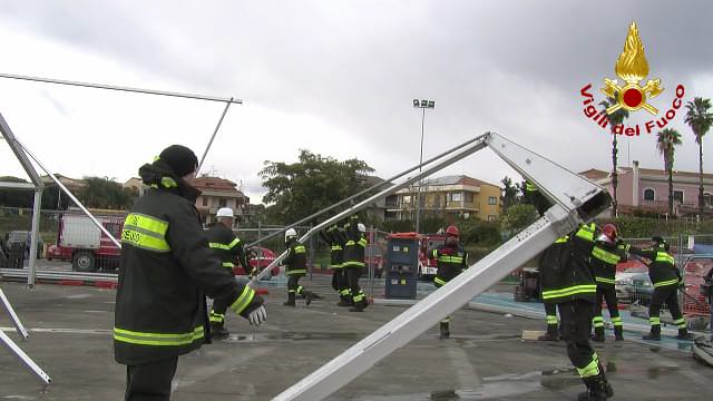 Emergenza post terremoto di Santo Stefano: l’efficienza operativa dei vigili del fuoco – VIDEO e FOTO