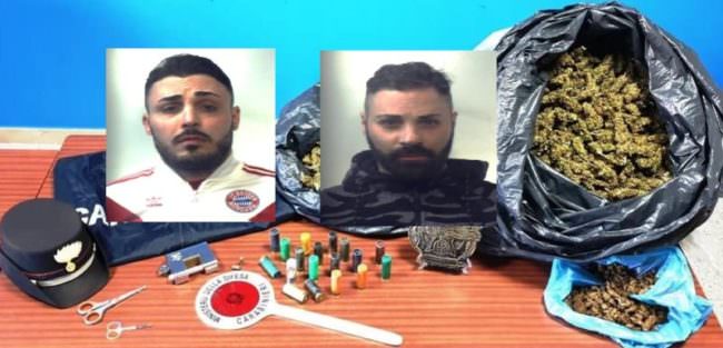 Blitz nel Catanese, oltre 6 chili di marijuana nel garage