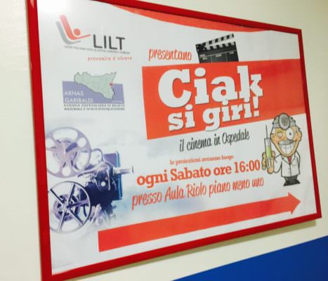 “Ciak! Si giri”, inaugurato oggi il cinema per i ricoverati dell’ospedale Garibaldi Nesima