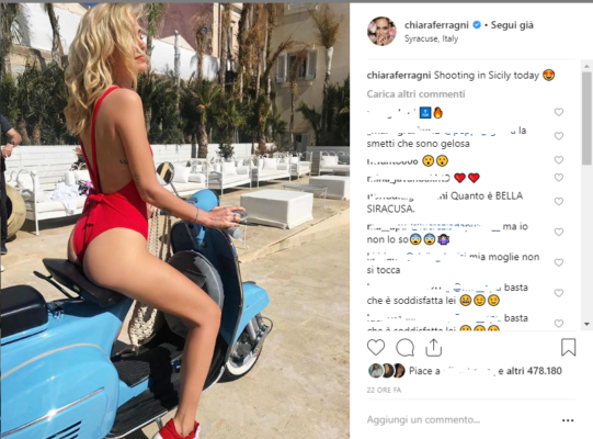 Chiara Ferragni a Siracusa: arancini, haters e un “lato b” che non passa inosservato