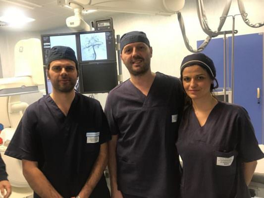 Catania, paziente colpito da ictus ischemico acuto in coma al Garibaldi: salvato dall’equipe di Neuroradiologia