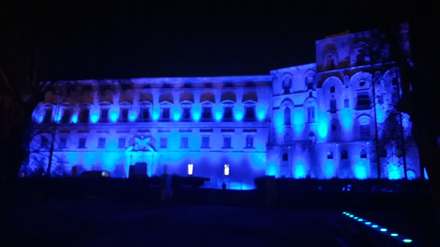 Giornata mondiale dell’autismo: Palazzo dei Normanni si illumina di blu