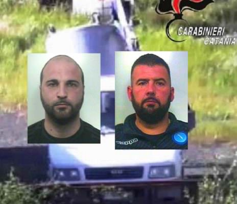 Furto nella ditta edile “La Fenice S.r.l.”: due catanesi sorpresi con le “mani nel sacco”. Arrestati