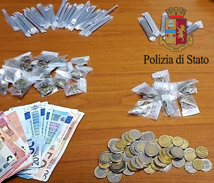Giovani pregiudicati arrestati dalla polizia: beccati con crack e cocaina