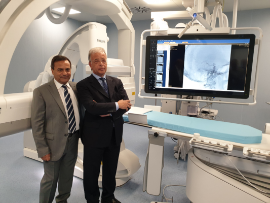 Ospedale Cannizzaro, sala operatoria all’avanguardia e angiografo biplanare: nuove eccellenze della Neuroradiologia