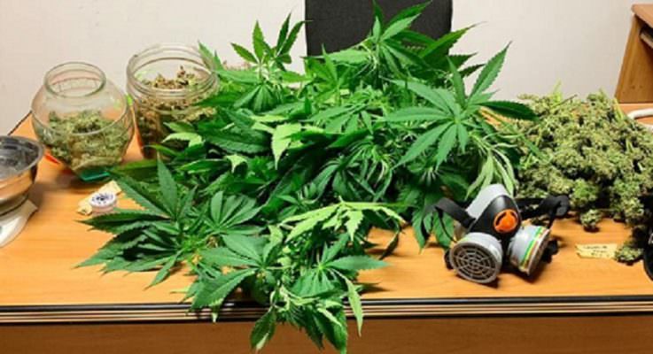 Marijuana e canapa indiana in un’abitazione di Sant’Agata Li Battiati: arrestato 46enne