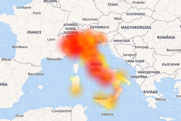 Vodafone, problemi alla rete: anche la Sicilia tra le aree colpite