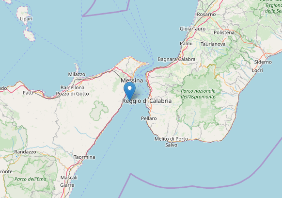 Stretto di Messina “ballerino”, registrato lieve sciame sismico tra Sicilia e Calabria