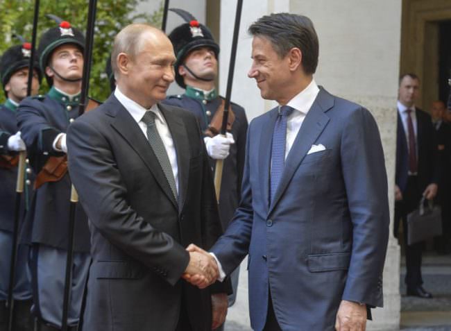 PUTIN IN VISITA A ROMA, INCONTRI CON IL PAPA, MATTARELLA E CONTE