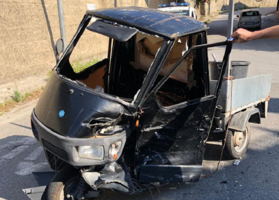 Si scontra con una motoape e fugge via: 48enne al Policlinico, ricercato pirata della strada