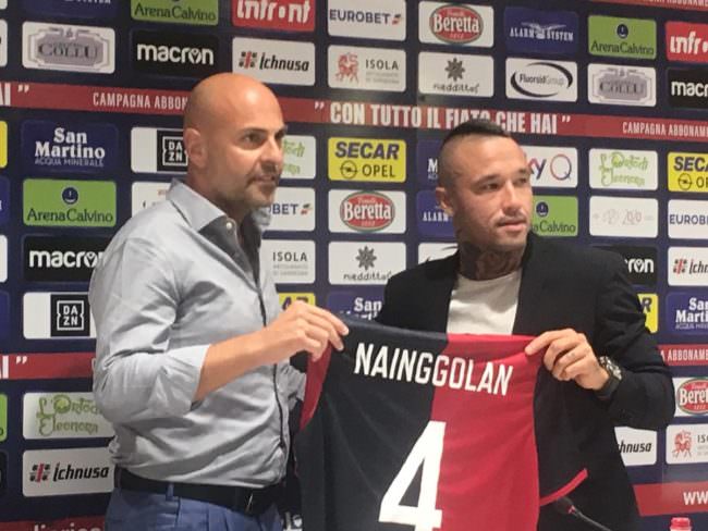 NAINGGOLAN TORNA A CAGLIARI “LAVORERO' PER FAR RICREDERE L'INTER”