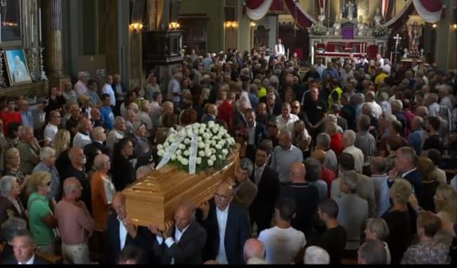 DUEMILA PERSONE PER L'ULTIMO SALUTO A FELICE GIMONDI