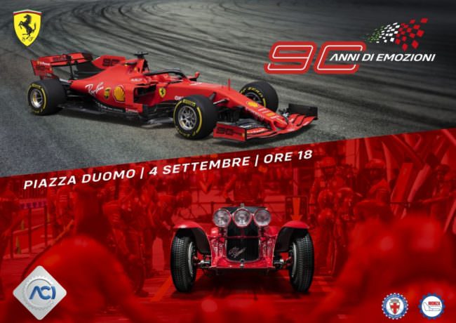 ACI E FERRARI FESTEGGIANO INSIEME A MILANO 90 ANNI DI EMOZIONI