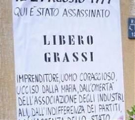 PALERMO RICORDA LIBERO GRASSI, IMPRENDITORE CHE SI RIBELLÒ AL 'PIZZO'