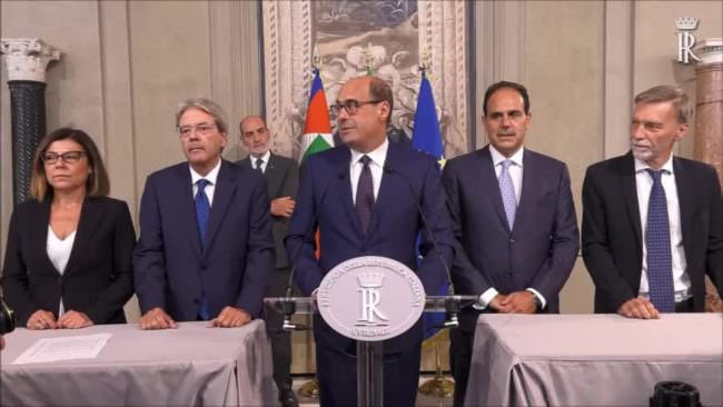 Zingaretti “Accettata proposta premier M5S”
