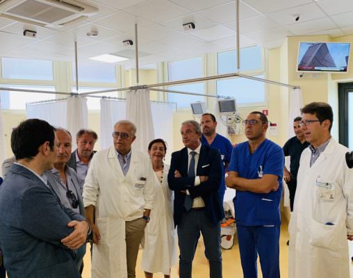 Pronto Soccorso Garibaldi Centro: presentati a Razza i nuovi locali che azzereranno le soste in barella