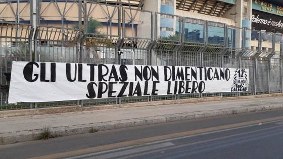 Omicidio ispettore Raciti, striscione degli ultras di Palermo: “Speziale libero”