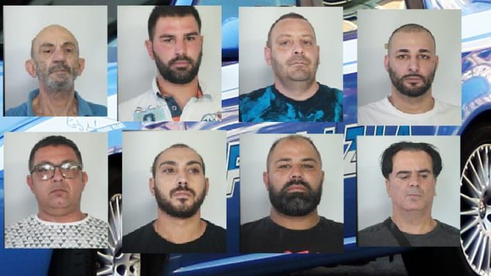 Blitz della Polizia a Catania, droga, furti ed evasione: disposto il carcere per 8 persone – FOTO