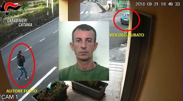 Furti in serie di auto nel Catanese: in manette 33enne